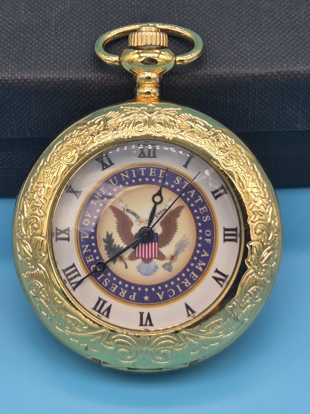 Gold Presidential Seal Pocket Watch Wall Accent